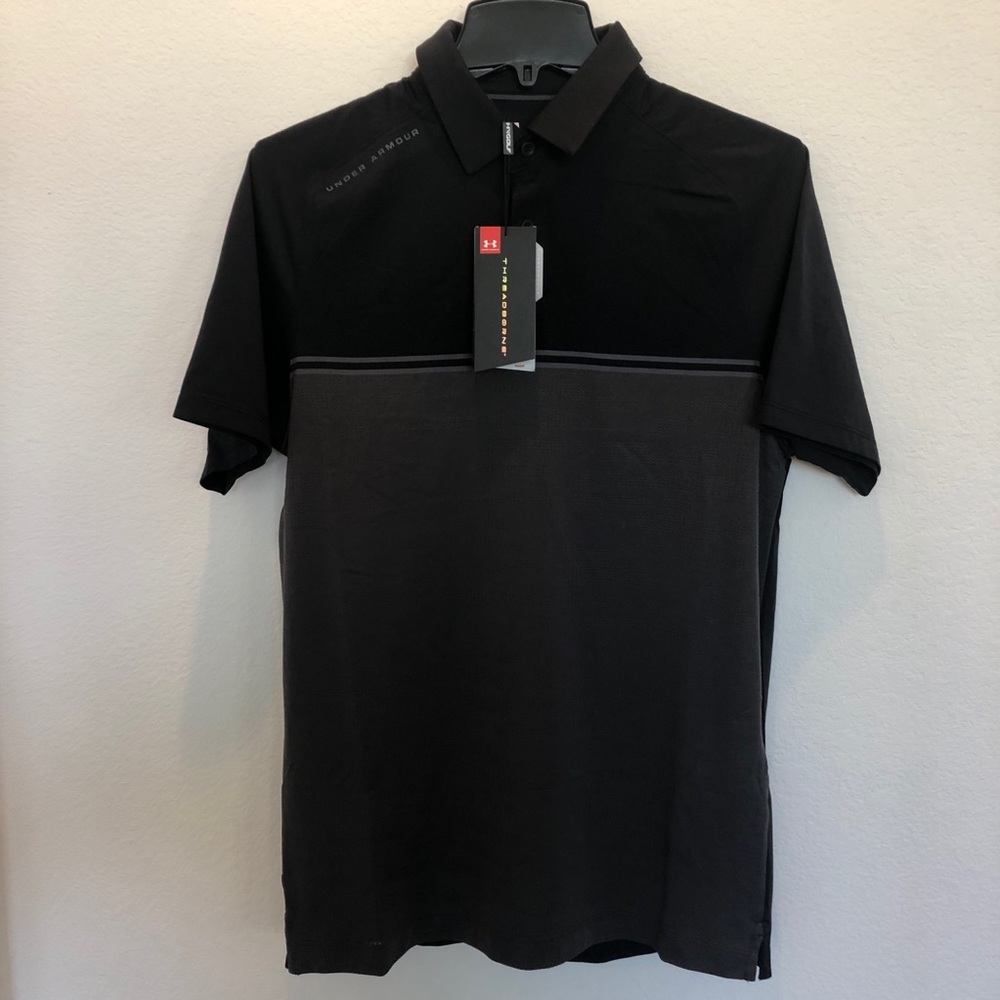 Under Armour Mens Threadborne Calibrate Golf Polo